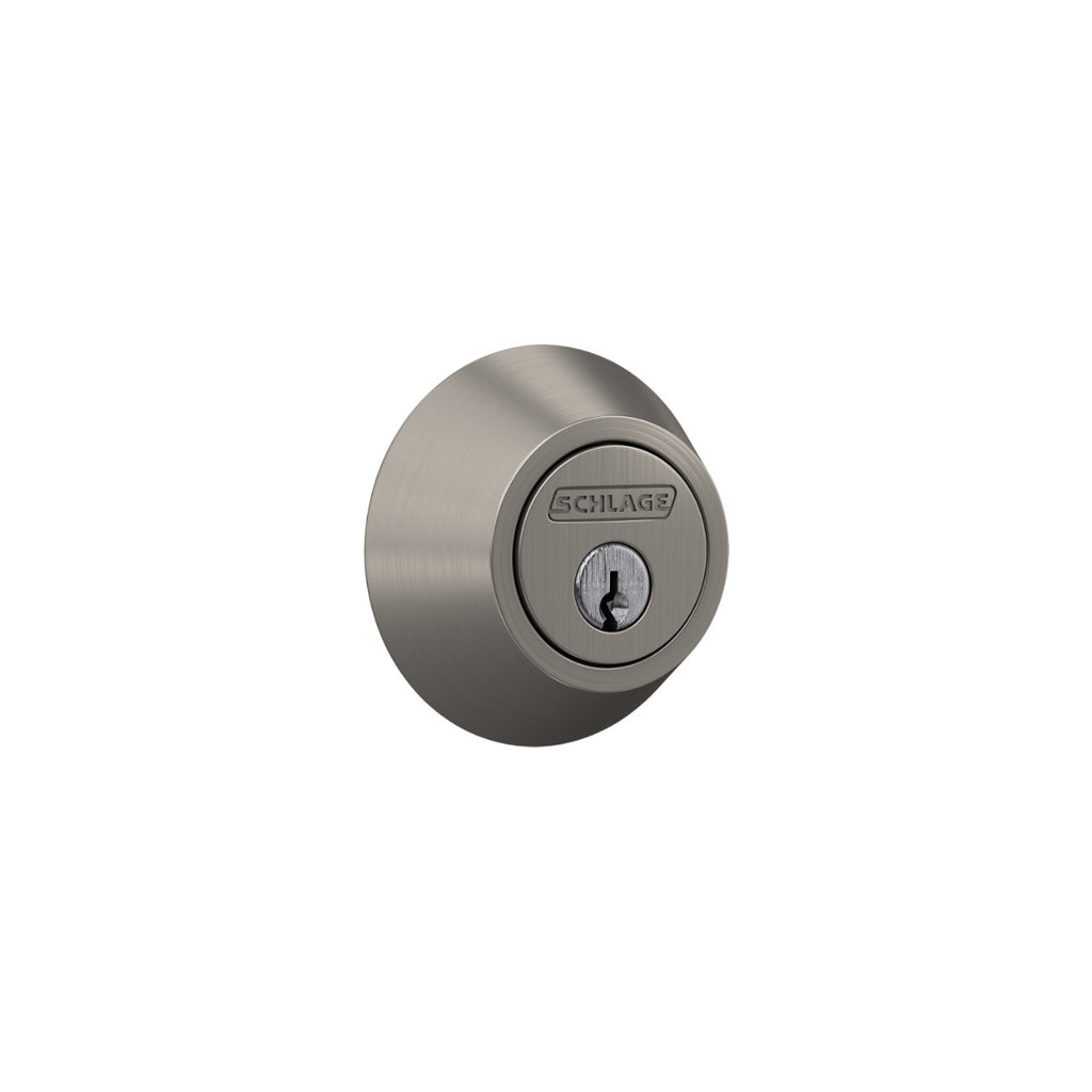 Schlage J-Series JD60 Single Cylinder Deadbolt – Satin Nickel
